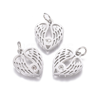 316 Surgical Stainless Steel Pendants STAS-L242-07P-1