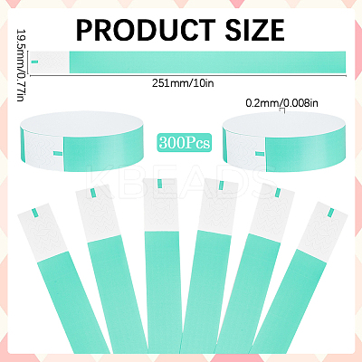 300Pcs Synthetic Paper Polypropylene Disposable Wristbands BJEW-SP0001-09A-1