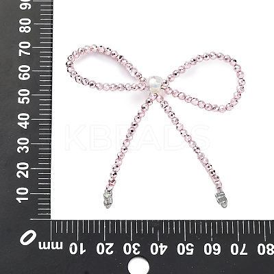 Alloy & Glass Bowknot Chandelier Component Links PALLOY-D360-01F-1