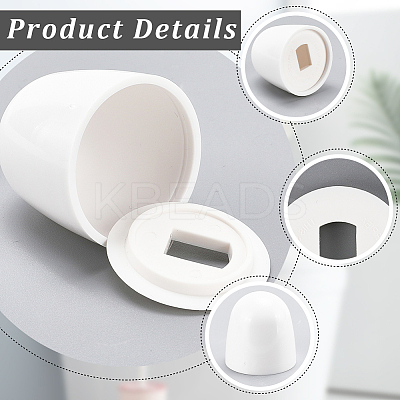 20Pcs PP Plastic Toilet Bolt Caps FIND-CN0001-92-1