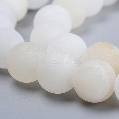 Natural Flower Jade(Afghanistan Jade) Beads Strands G-E266-12A-4mm-1