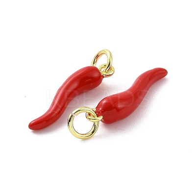 Rack Plating Brass Enamel Charms X-KK-C008-20G-04-1