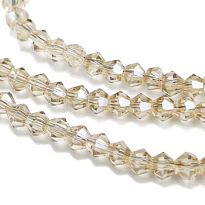 Transparent Electroplate Glass Beads Strands EGLA-A039-T3mm-UA08-1