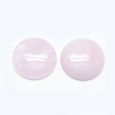 Natural Rose Quartz Cabochons G-E492-F-02-1