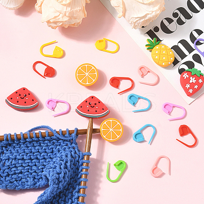 60Pcs ABS Plastic Knitting Crochet Locking Stitch Markers Holder DIY-SC0030-65-1