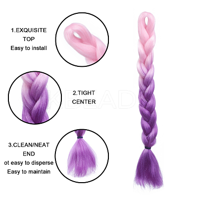 Synthetic Jumbo Ombre Braids Hair Extensions OHAR-G005-22B-1