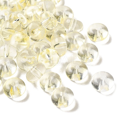 Baking Paint Transparent Glass Beads DGLA-S116-01E-1