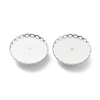 Non-Tarnish 304 Stainless Steel Brooch Base Settings FIND-D035-03E-P-1