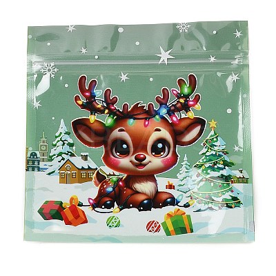 Christmas Theme Plastic Resealable Bags ABAG-Q053-07A-1