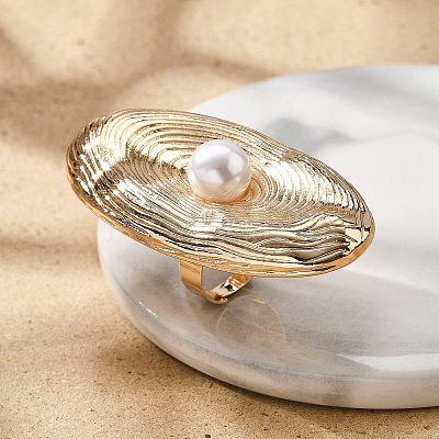 Oval Alloy Adjustable Rings for Women LS-RJEW-B108-05KCG-1