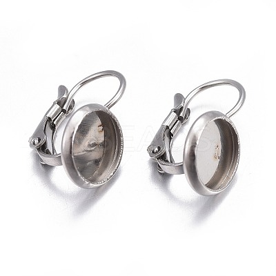 Tarnish Resistant 304 Stainless Steel Leverback Earring Findings X-STAS-H423-04P-1