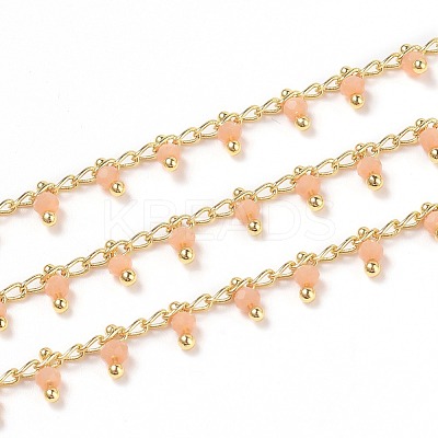 Handmade Glass Beaded Chains CHC-K008-B03-1