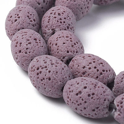 Natural Lava Rock Beads Strands G-F671-03A-03-1