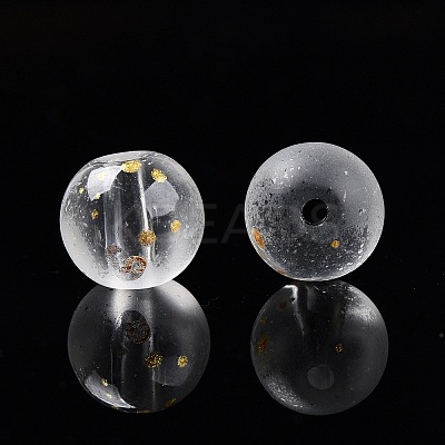 Frosted Baking Paint Glass Beads X1-DGLA-N005-8mm-01-1