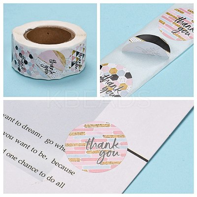 1 Inch Thank You Stickers LS-DIY-G013-A19-1