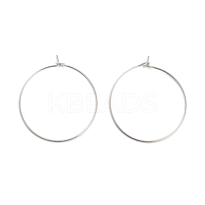 Brass Hoop Earring Findings X-KK-R112-038D-1