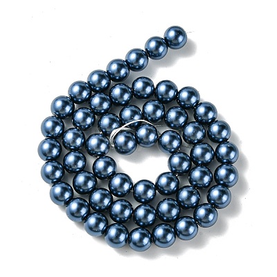 Eco-Friendly Grade A Glass Pearl Beads HY-J002-8mm-HX061-1