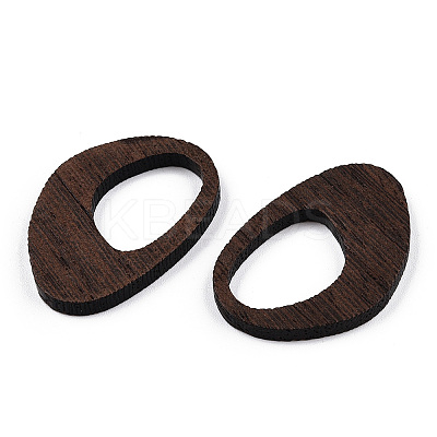 Natural Wenge Wood Pendants WOOD-T023-55A-01-1