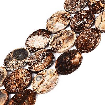 Natural Tree Bark Agate Beads Strands G-Q606-23D-1