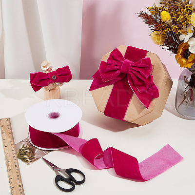 Velvet Spandex Ribbon OCOR-WH0082-467F-1