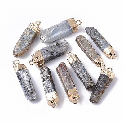 Top Golden Plated Natural Kyanite Pendants G-S359-027-1