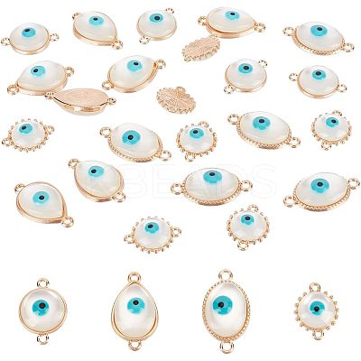 24Pcs 6 Colors Enamel Pendants KK-NB0001-37-1