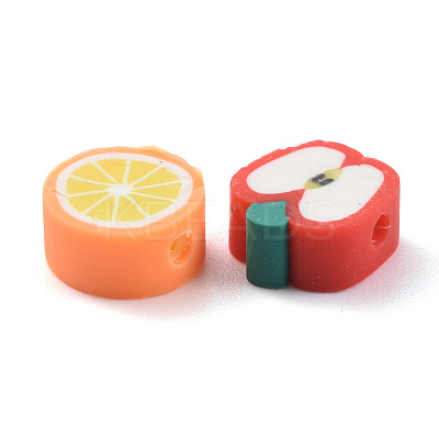 240Pcs 12 Kinds of Fruit Handmade Polymer Clay Beads CLAY-ZZ0001-001A-1
