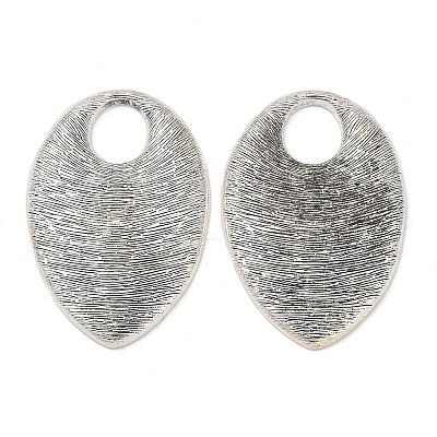 Teardrop Tibetan Style Alloy Big Pendants FIND-M082-01AS-1