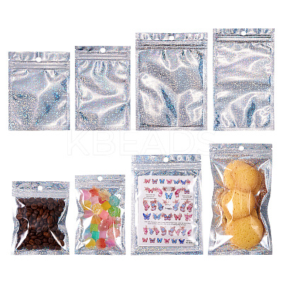 40Pcs 4 Styles Laser Plastic Resealable Bags OPP-TA0001-11-1