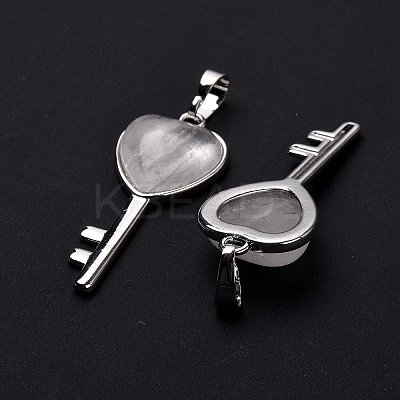 Natural Quartz Crystal Pendants G-I321-06P-18-1