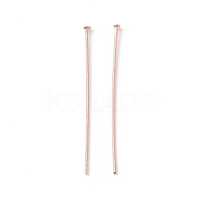 Brass Flat Head Pins KK-WH0058-03C-RG-1