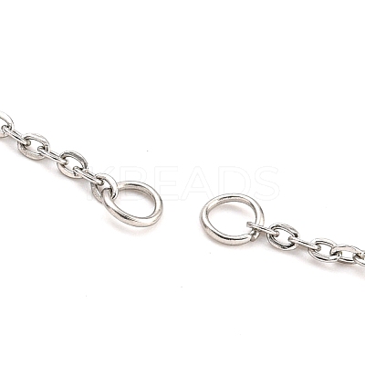 Tarnish Resistant 304 Stainless Steel Cable Chains Necklace Makings AJEW-P119-04A-P-1