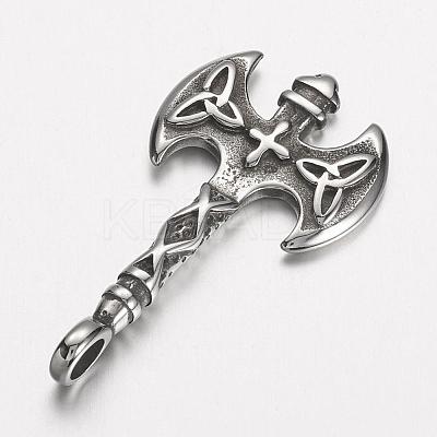 304 Stainless Steel Pendants STAS-E133-008AS-1