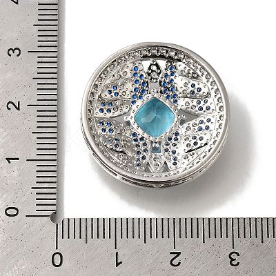 Rack Plating Brass Micro Pave Cubic Zirconia Links KK-H485-36P-1