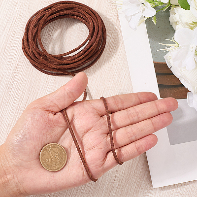 5M DIY Frosted Cowhide Leather Cord OCOR-GF0004-97B-03-1