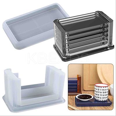 Silicone Cup Mat Molds X-DIY-A012-09-1