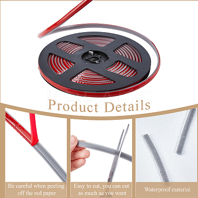 PVC Plastic Edge Banding AJEW-GF0013-89A-04-1