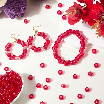 800Pcs Transparent Plastic Beads KY-SP0001-52C-1
