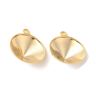 Ion Plating(IP) 304 Stainless Steel Pendant Pointed Back Rhinestone Settings STAS-U025-05E-G-1