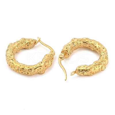 Iron Plating(IP) 304 Stainless Steel Hoop Earrings EJEW-K259-06G-1