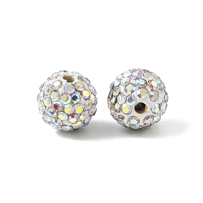 Polymer Clay Rhinestone Beads LS-RB-N006-18-1