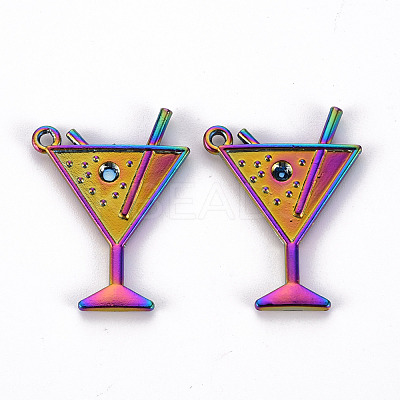 Alloy Pendant Rhinestone Settings PALLOY-S180-083-NR-1