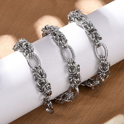 304 Stainless Steel Byzantine Chain Necklaces NJEW-T016-16P-1