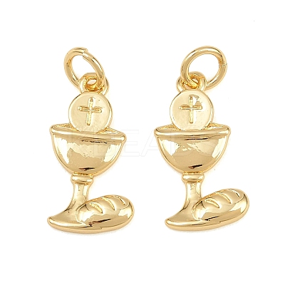 Holy Communion Chalice Brass Pendants KK-L275-26G-1