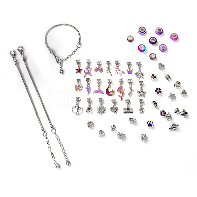DIY Alloy European Bracelets Making Kits DIY-I108-01A-1