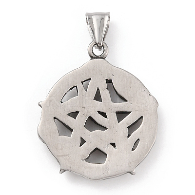 304 Stainless Steel Pendants STAS-A083-18AS-1