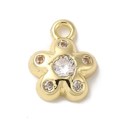 Brass Micro Pave Cubic Zirconia Pendants LS-KK-K371-03G-1