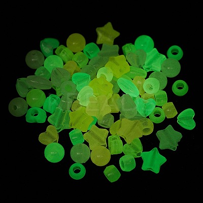Luminous Transparent Acrylic Beads LACR-Q001-02-1