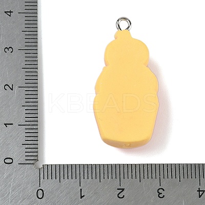 Halloween Themes Opaque Resin Pendants RESI-Z040-01P-03-1