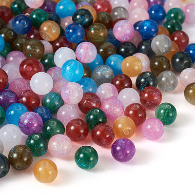 360Pcs 12 Colors Round Imitation Cat Eye Resin Beads OACR-TA0001-12-1